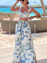 Tropical Print Two-Piece Bikini Set